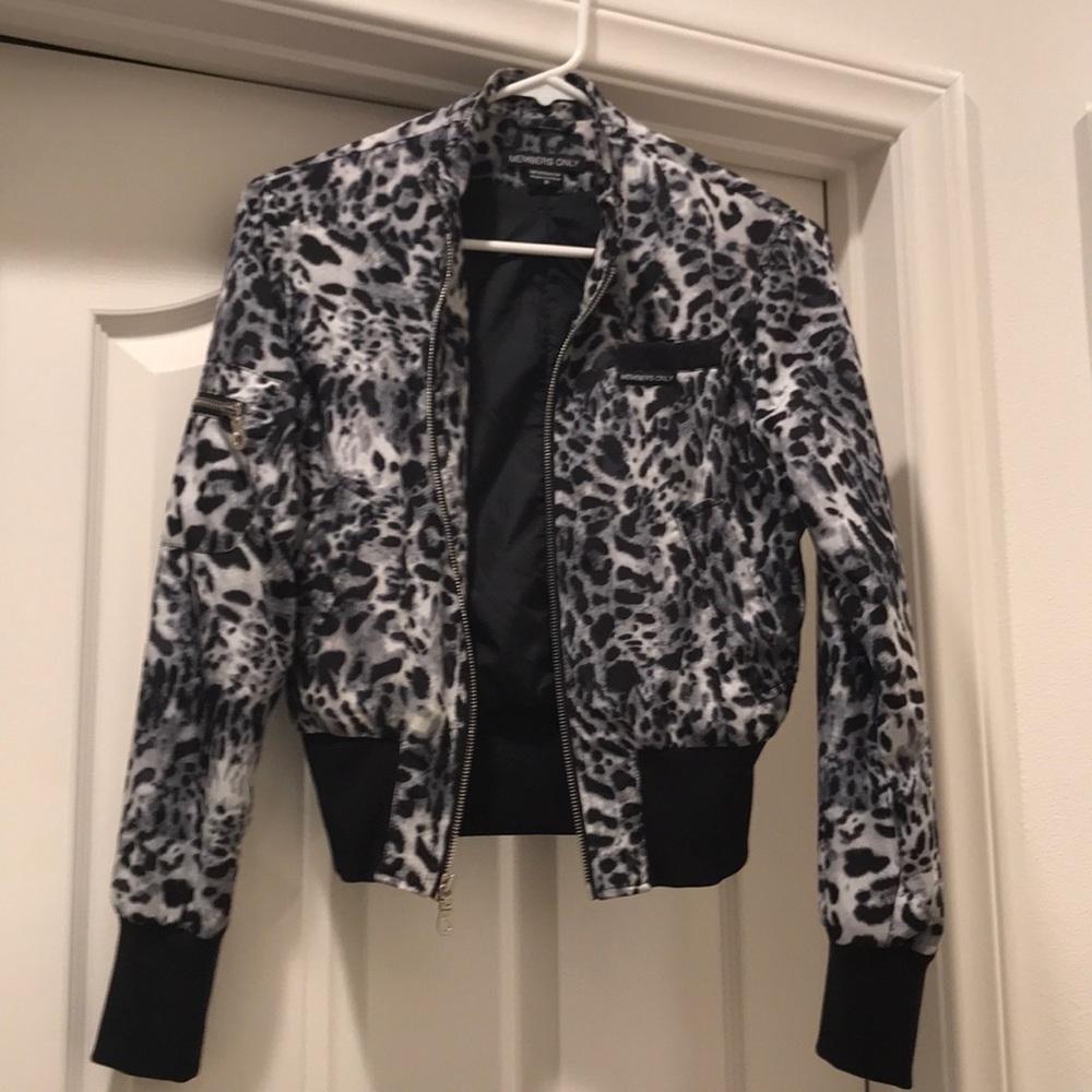 Members Only leopard jacket s